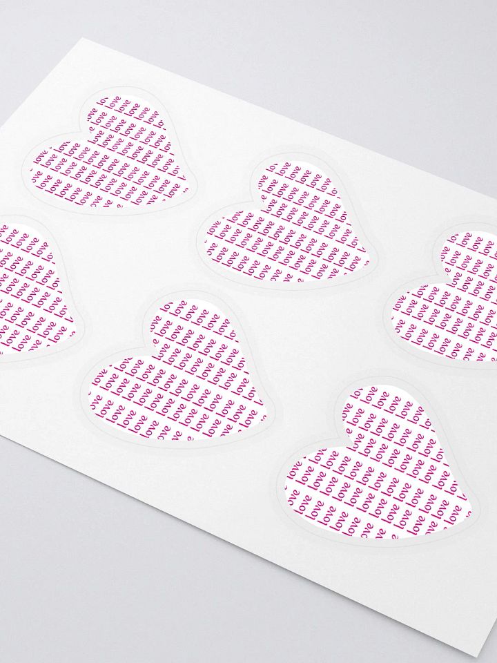 LOVE TEXT PINK ON WHITE product image (2)