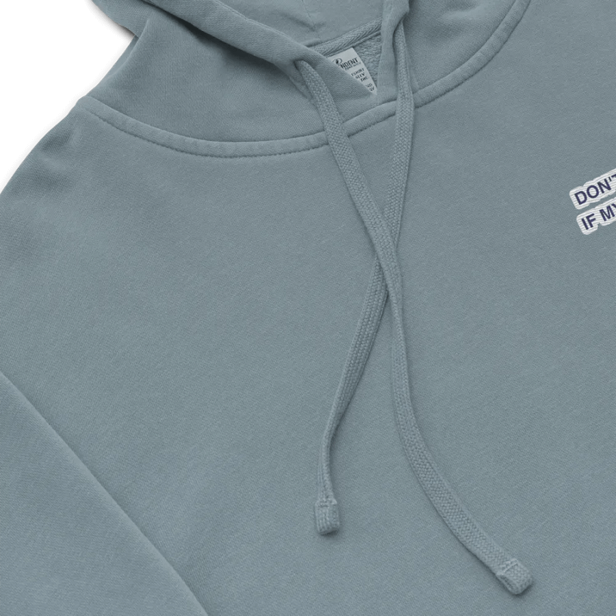 L.C. HEADPHONES ON (navy bubble design) embroidered pigment hoodie product image (8)