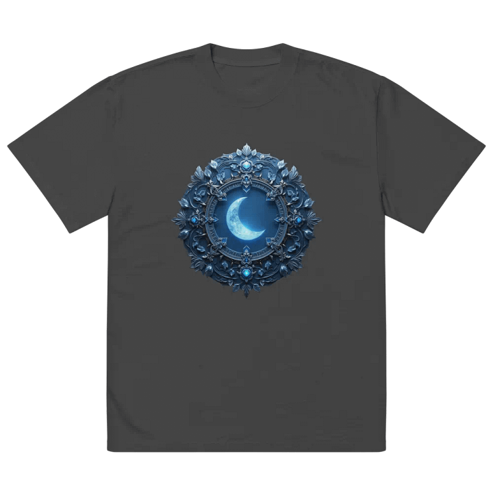 Celestial Crescent Moon Oversized T-Shirt product image (2)