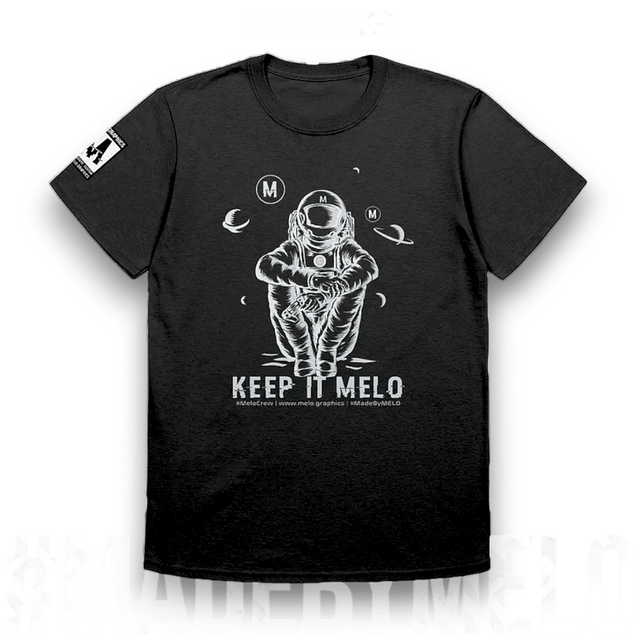 #MeloCrew Vibes: White - Basic T-Shirt | #MadeByMELO product image (1)