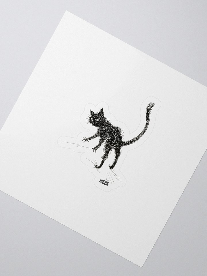 Spooky Cat Art Kiss Cut Stickers product image (2)