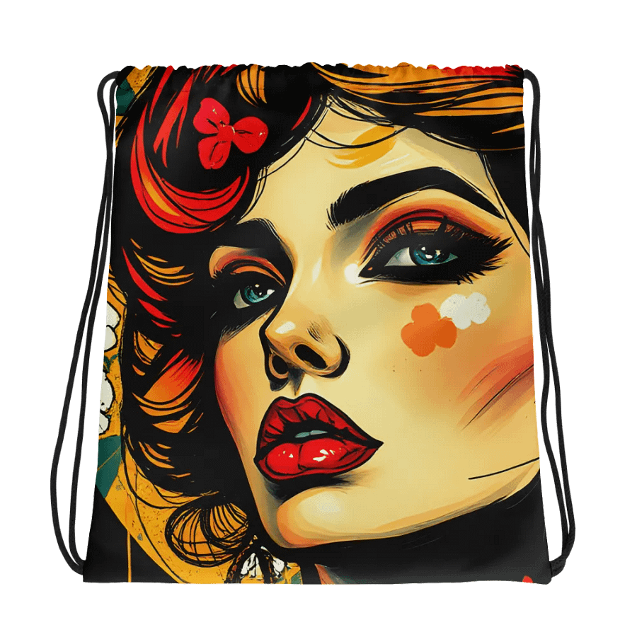 Floral Muse Drawstring Bag product image (1)