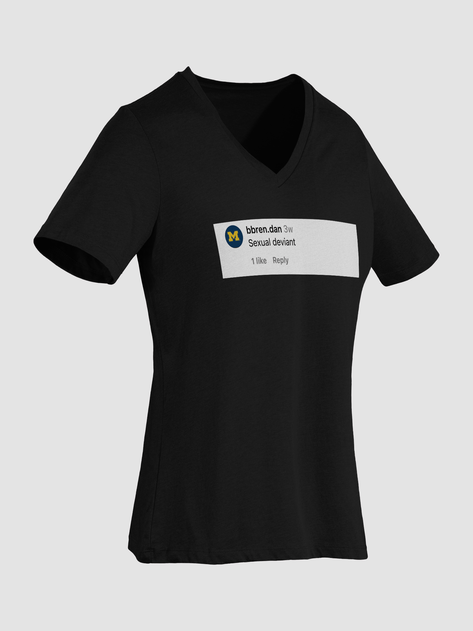 Sexual Deviant Comment Relaxed V-Neck Tee product image (32)