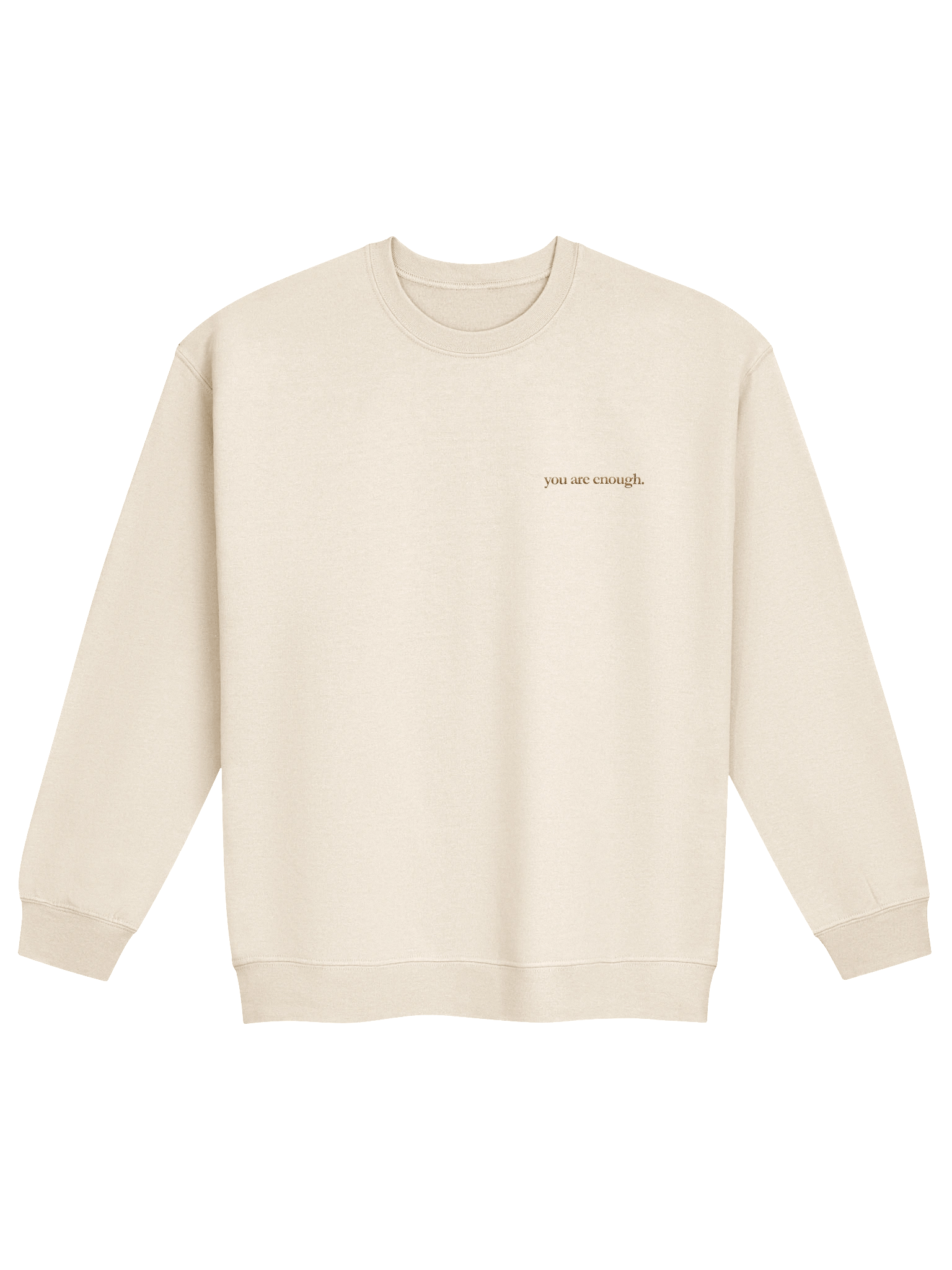 The "You Are Enough" Embroidered Crewneck product image (2)