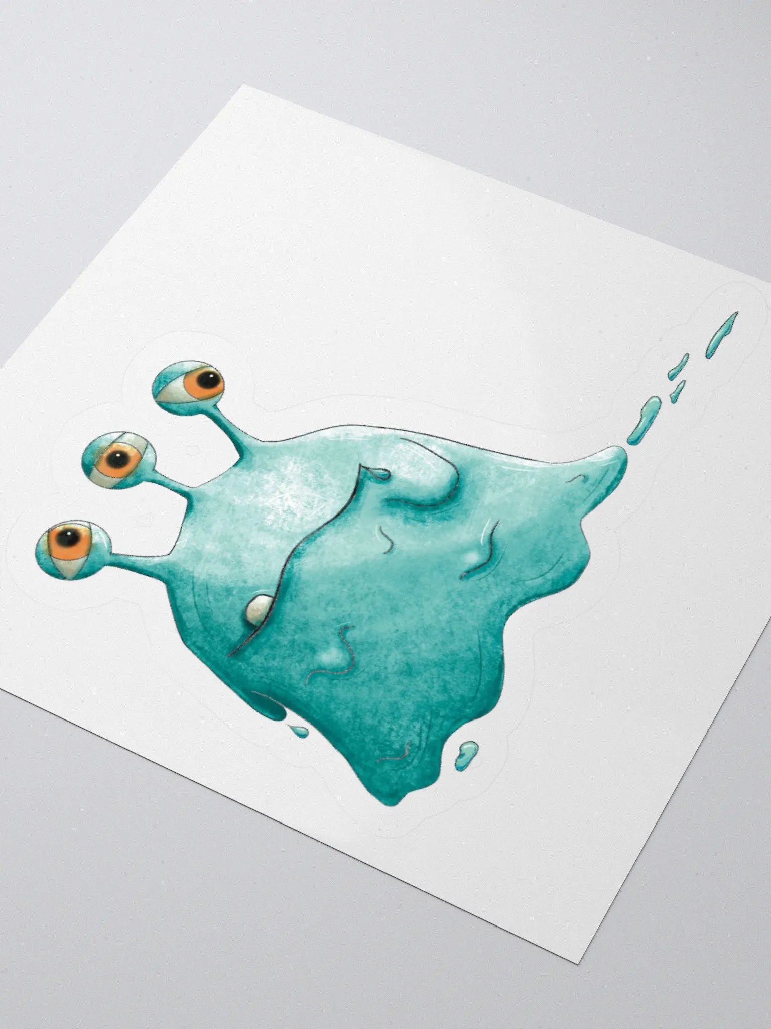 Little Monster Glorp Kiss Cut Stickers product image (9)
