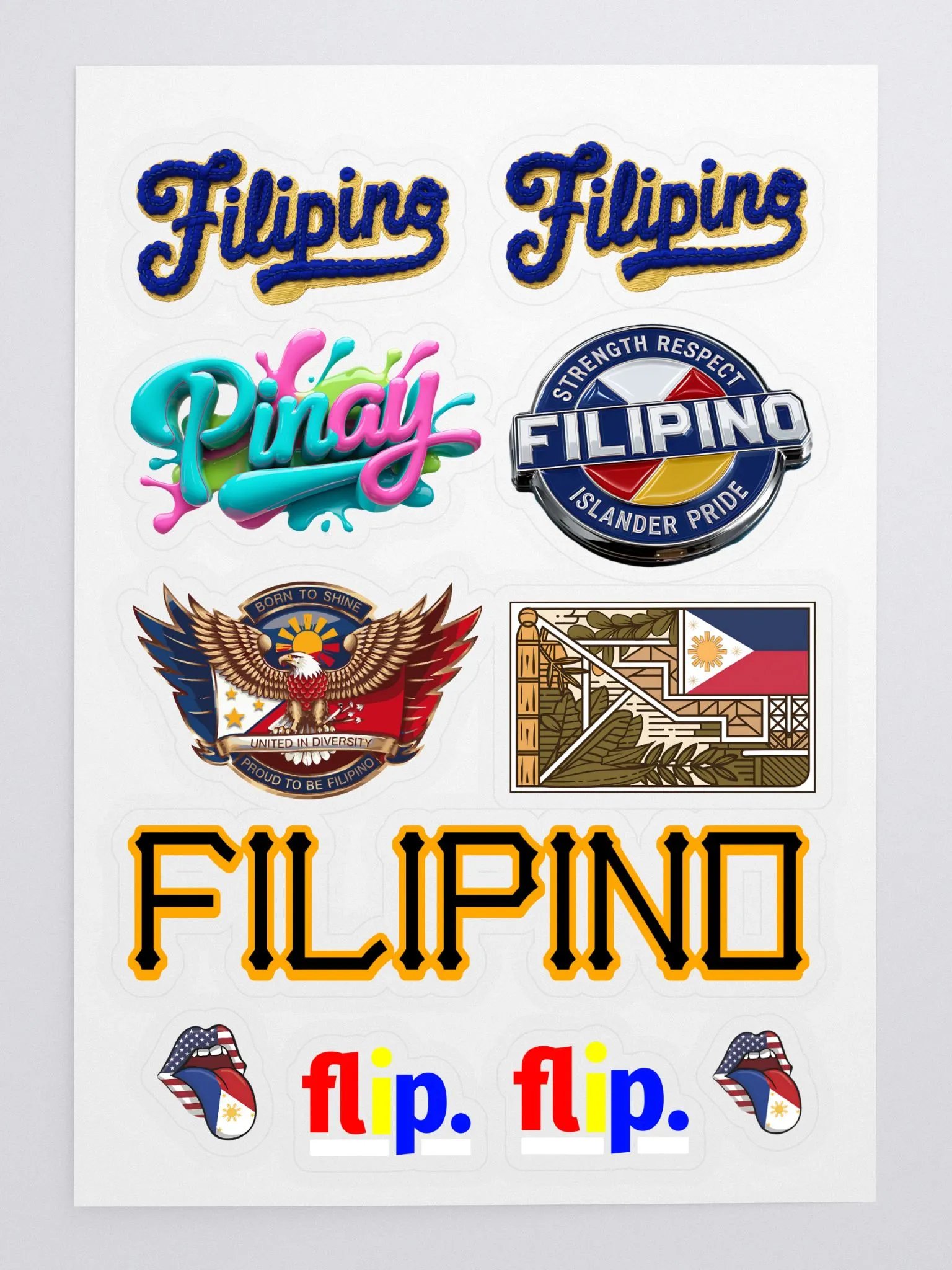 Filipino Pride Sticker Sheet #1 product image (3)