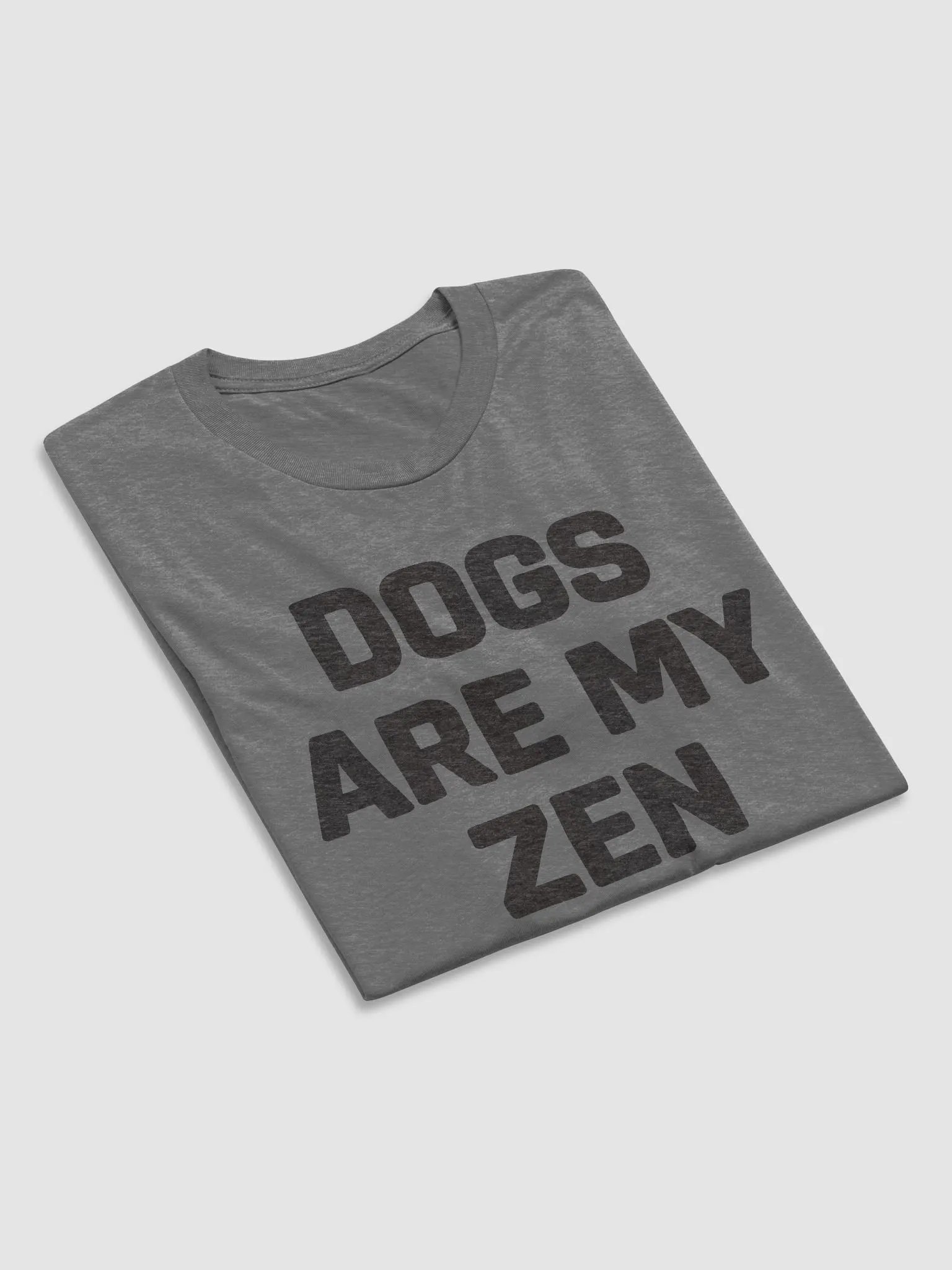 Dogs Are My Zen // Unisex Triblend (Black Heather text) product image (3)