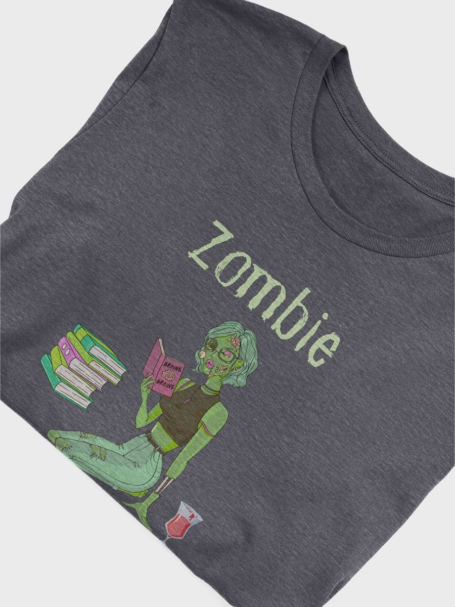 Zombie Book Lover - Navy Heather T-shirt product image (5)