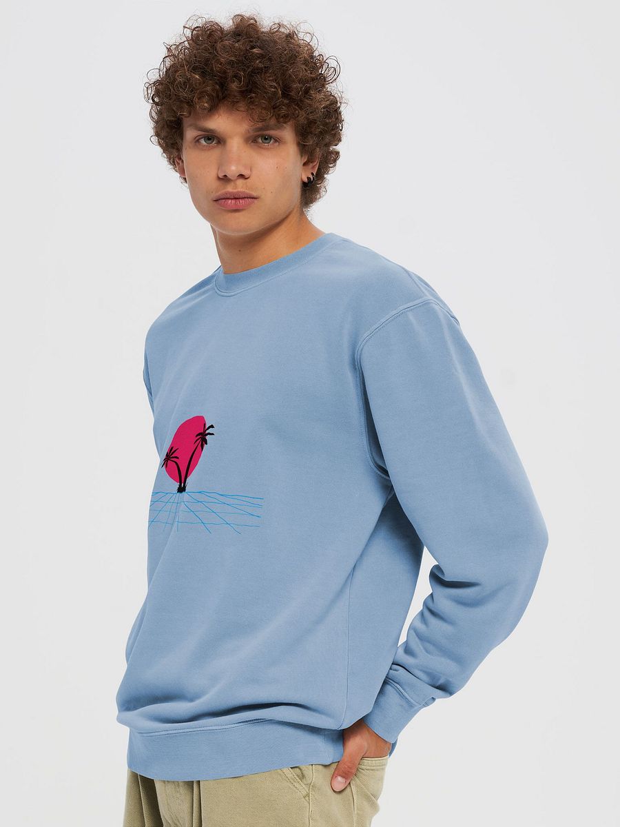 Retro-Futuristic Palm Tree Silhouette Sweatshirt product image (5)