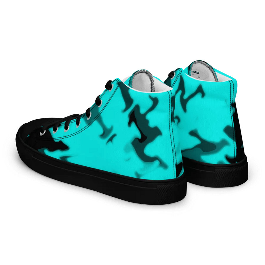 in the blue High Top Canvas shoes (womens) product image (4)