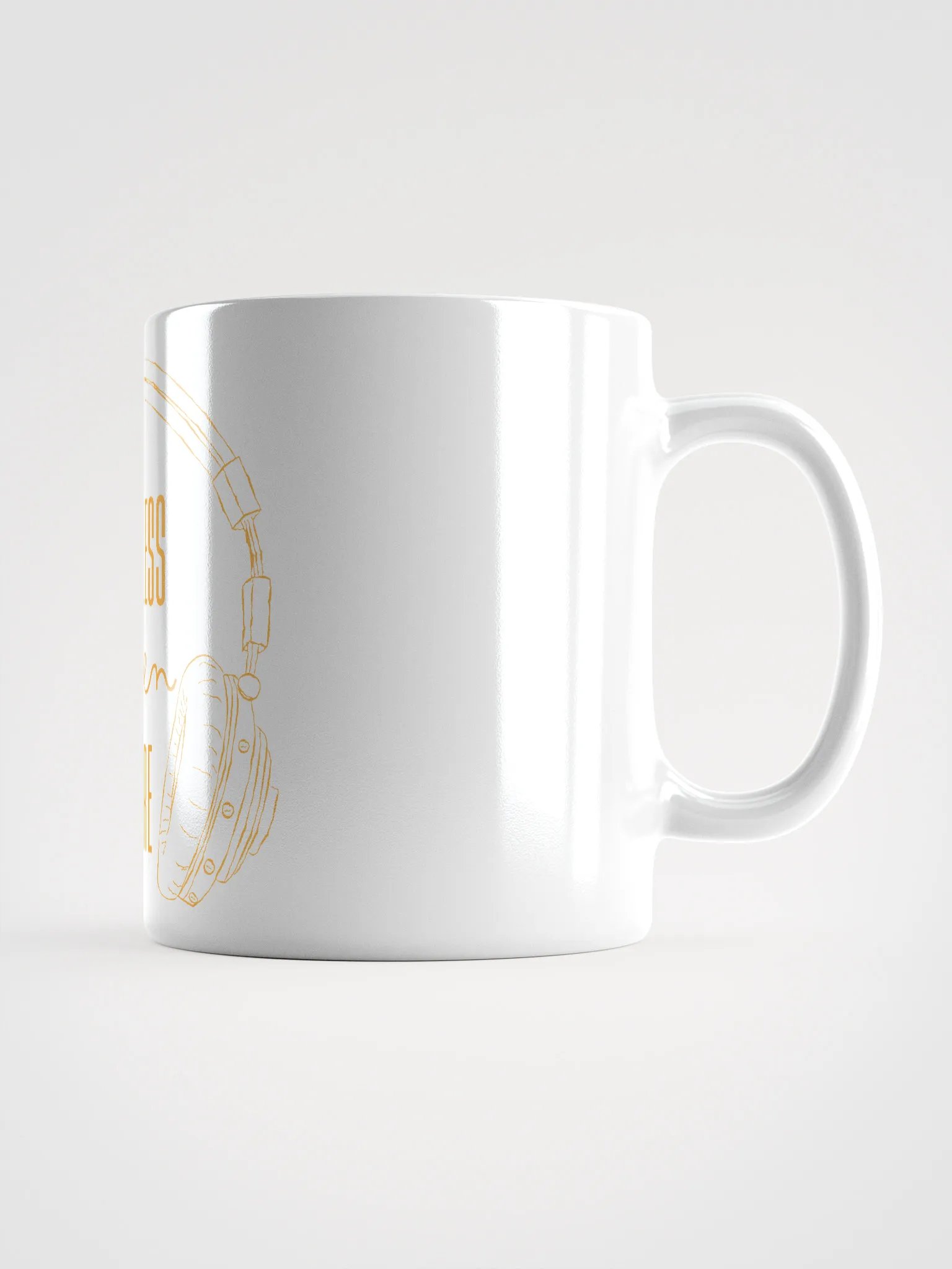 Talk Less Listen More White Glossy Mug product image (1)