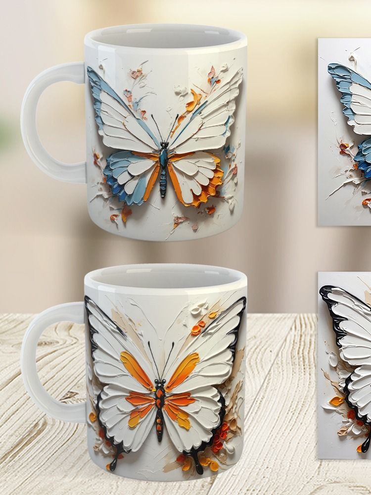 Whispers of Flight Butterfly White Glossy Mug product image (21)