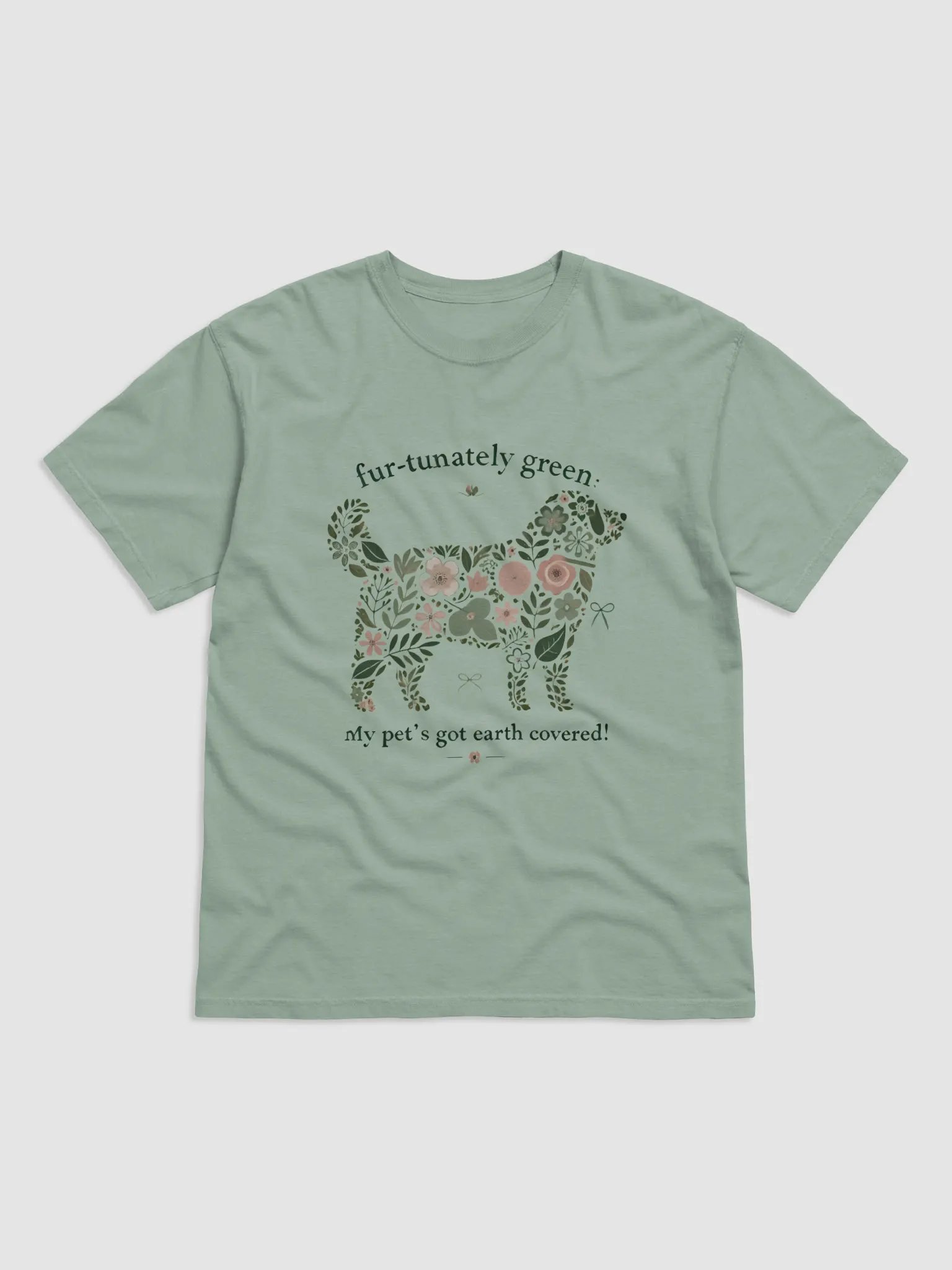 Floral Feline Eco-Friendly Tee product image (5)