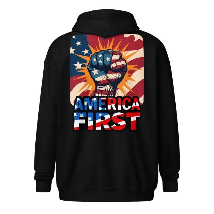 Zip Hoodie: America First product image (2)