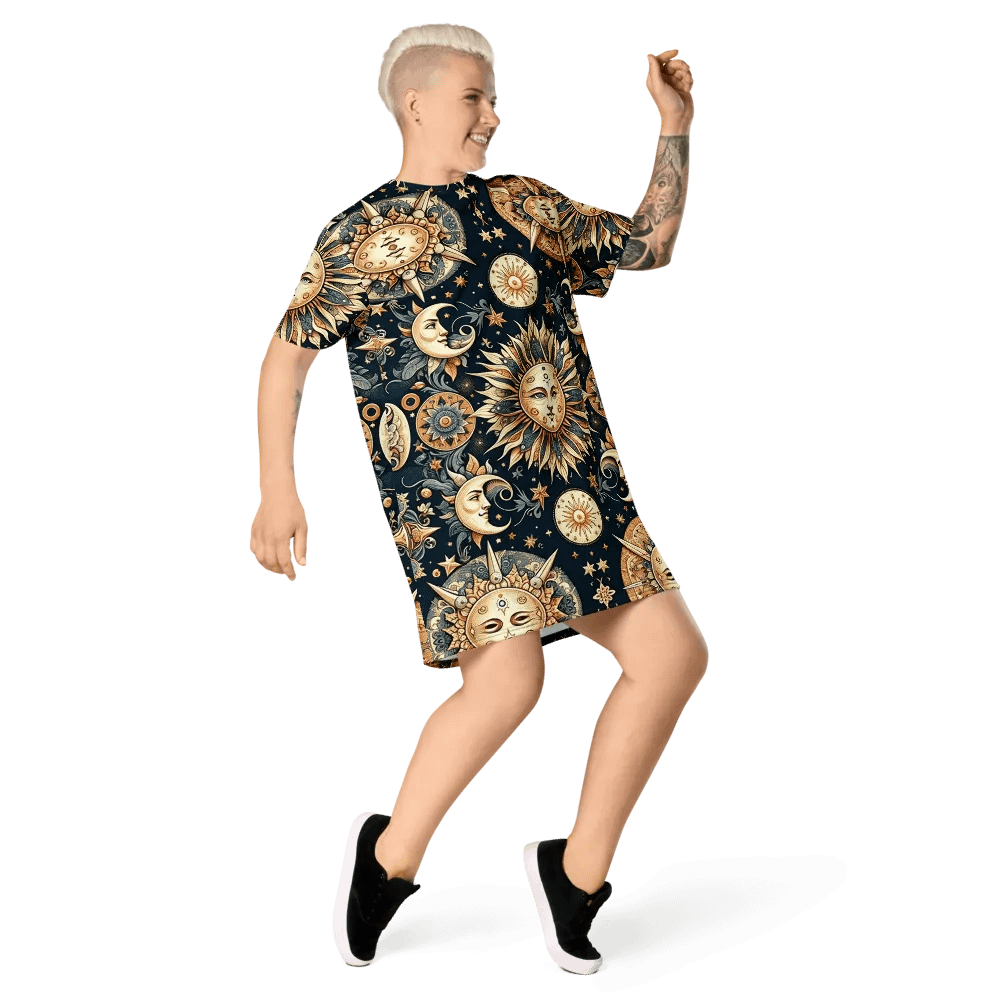 All-Over Print T-Shirt Dress product image (5)