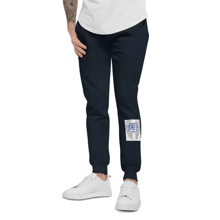 Winged Rose Unisex Fleece Joggers product image (8)