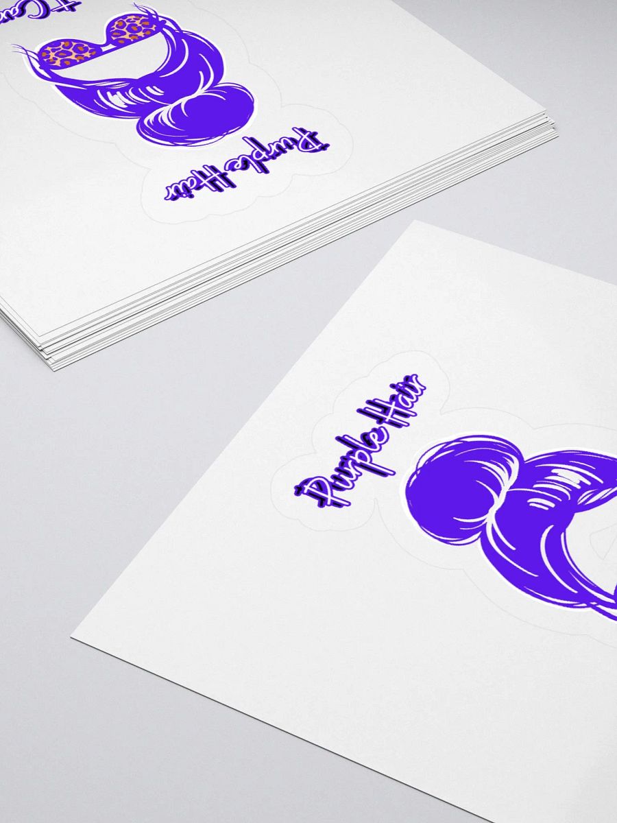 Purple Hair Don't Care Sticker Set product image (10)
