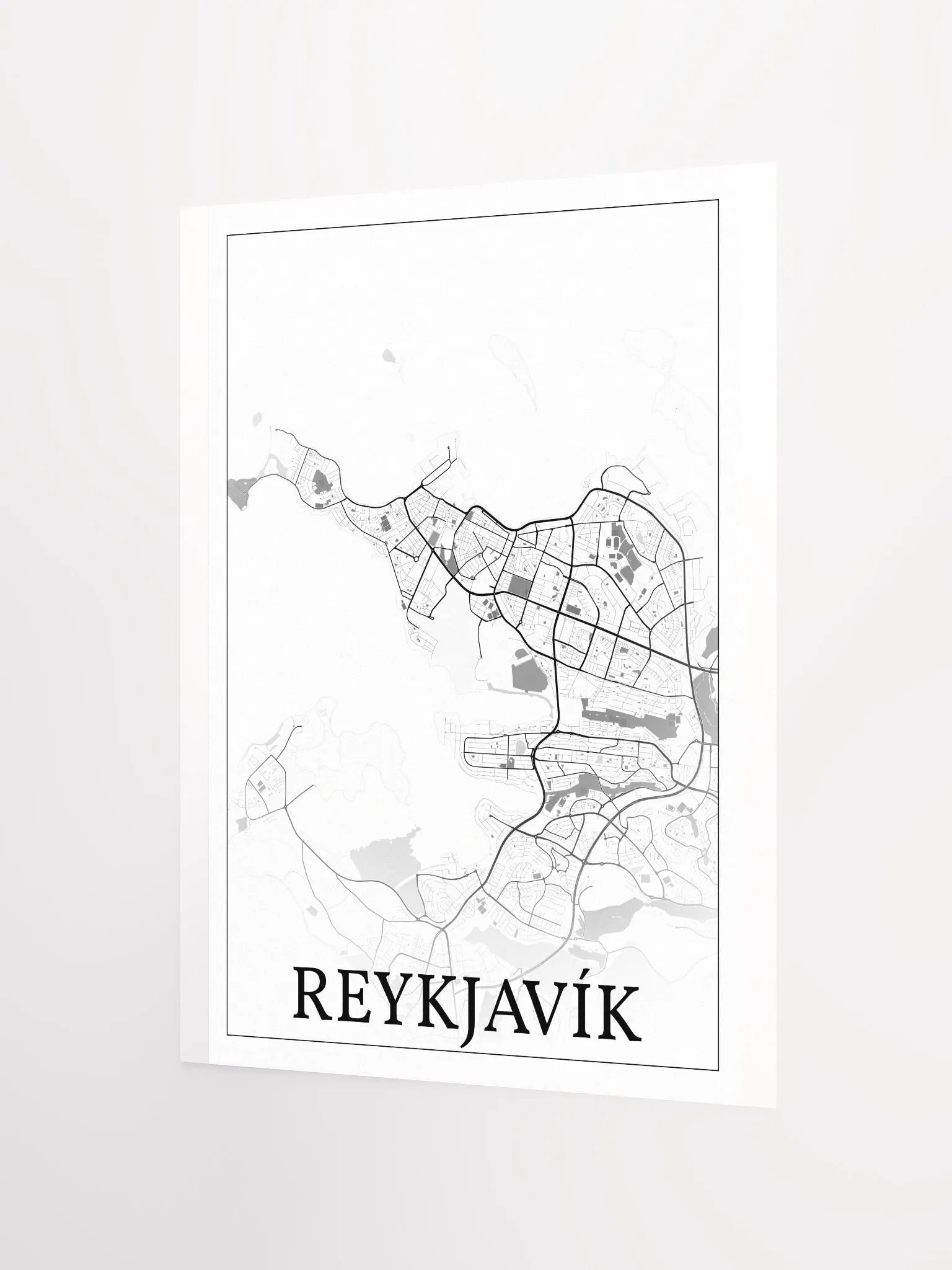 Reykjavik, Iceland, city map print product image (10)