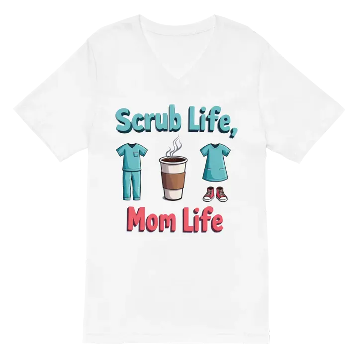 Scrub Life, Mom Life V-Neck Tee product image (6)