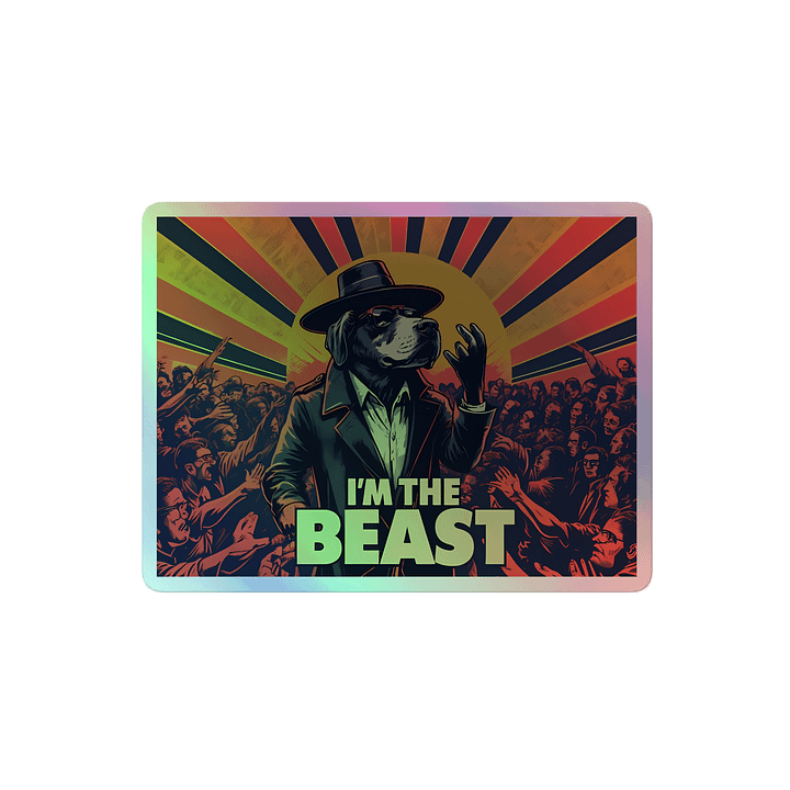 I'M THE BEAST Concert Poster | Holographic Sticker Sheet product image (2)