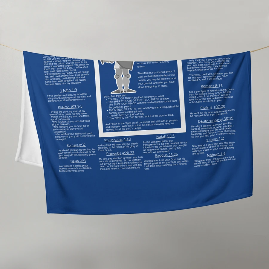 Armour Of God Royal Blue Prayer Blanket product image (11)