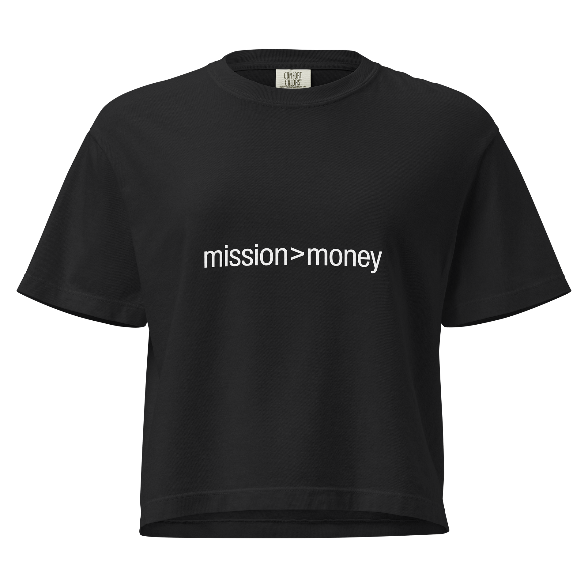 Mission > Money Women's BOXY TEE product image (1)