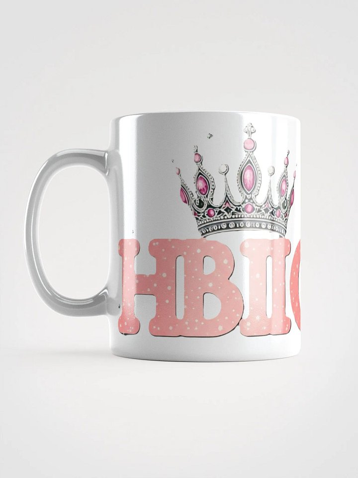 HBIC Crowned White Glossy Mug product image (2)