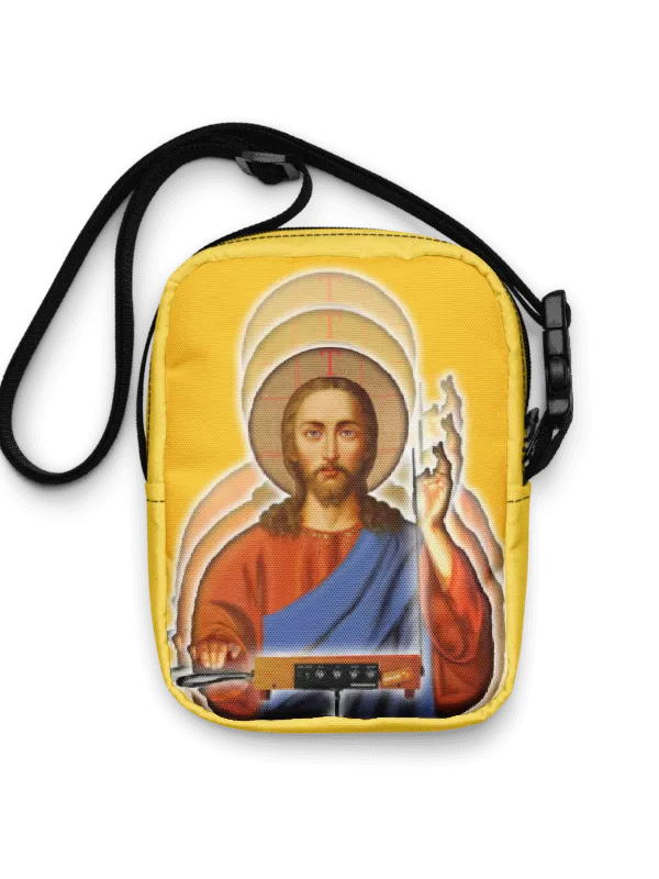 The Holy Theremin by Frank Fonik, Techno EDM Utility Crossbody Bag product image (1)