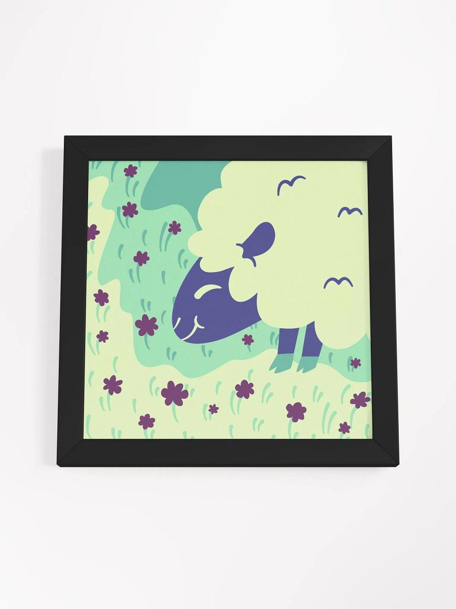 A Grazing Sheep framed poster product image (55)
