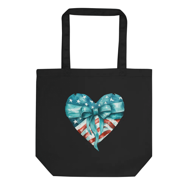 Patriotic Heart Flag Tote Bag product image (1)