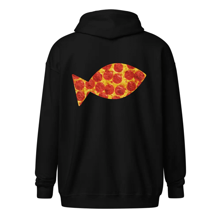Pizzafish zipper hoodie product image (1)