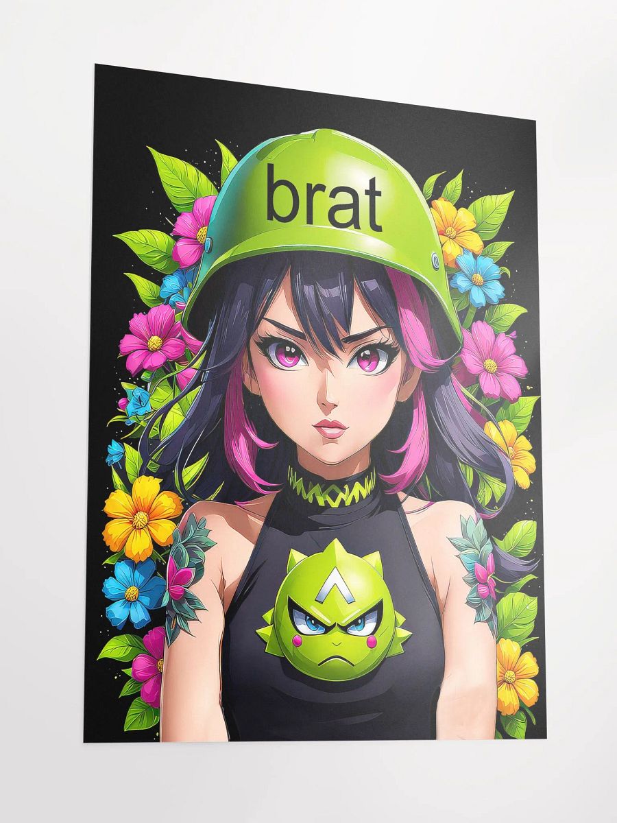 Brat Girl - Poster - Black Background - Medium Size 18x24 Inches product image (3)