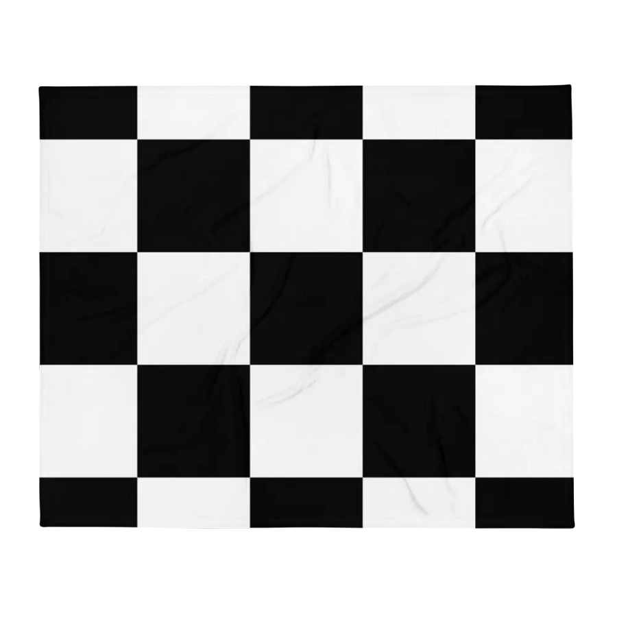 Black and White blanket product image (2)