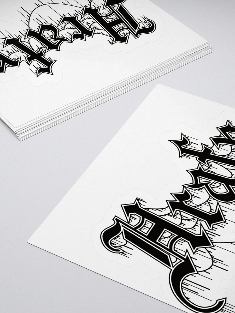 Hrafn Gothic Logo Kiss Cut Stickers product image (4)