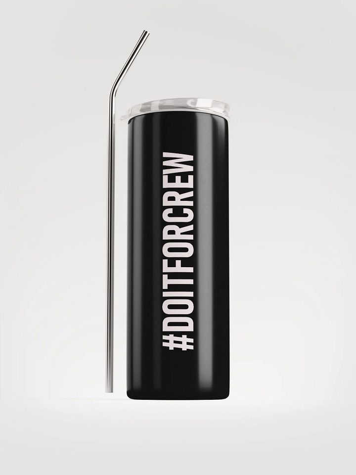 20 oz #DOITFORCREW - High End Travel Tumbler- Black product image (1)