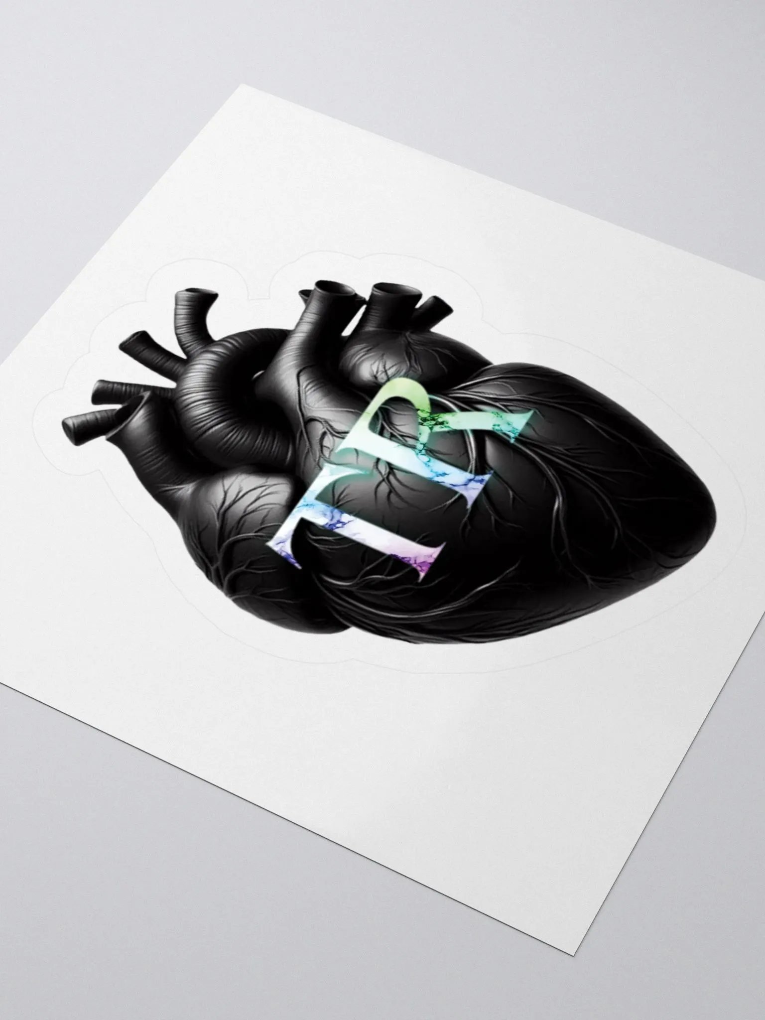 TR Black Heart sticker product image (8)