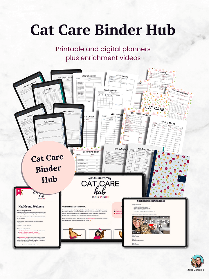 Cat Care Binder Bundle product image (2)