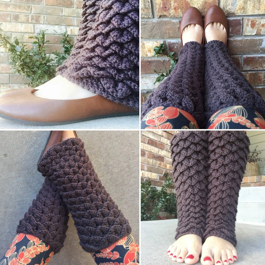 Dragon Tears Leg Warmers Crochet Pattern product image (3)
