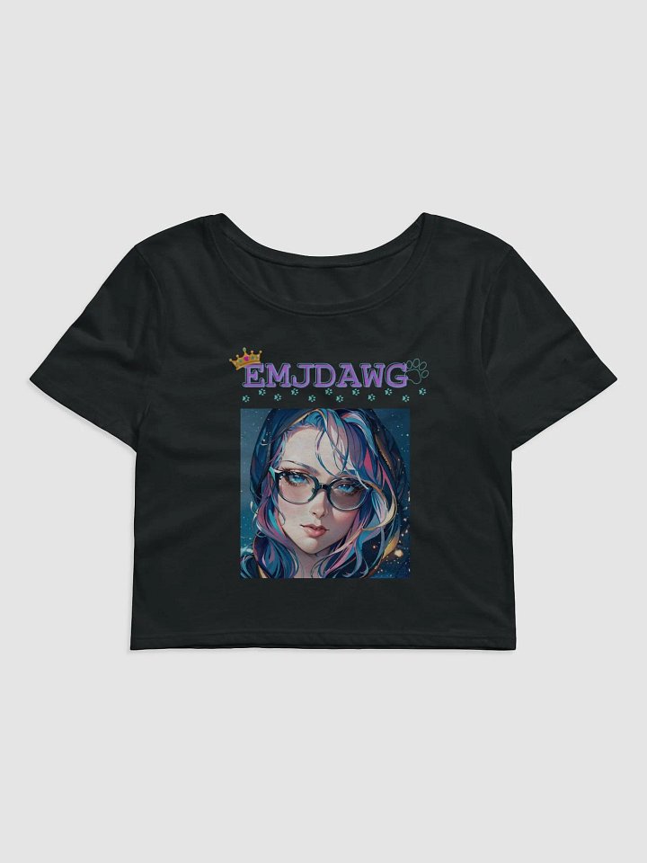 EmJDawg Starry FaceOFF Crop Tee (w/Pupper Peekaboo) product image (1)