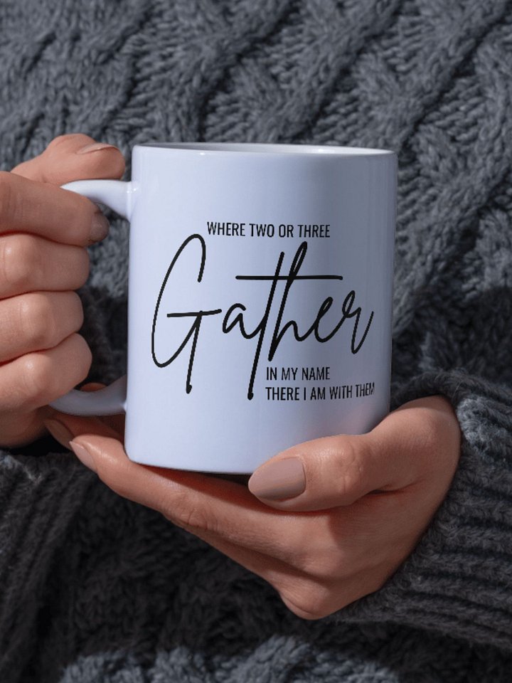 Matthew 18:20 SVG | Bible Verse SVG Cut File | Christian Scripture SVG PNG JPG DXF for Cricut & Silhouette product image (2)