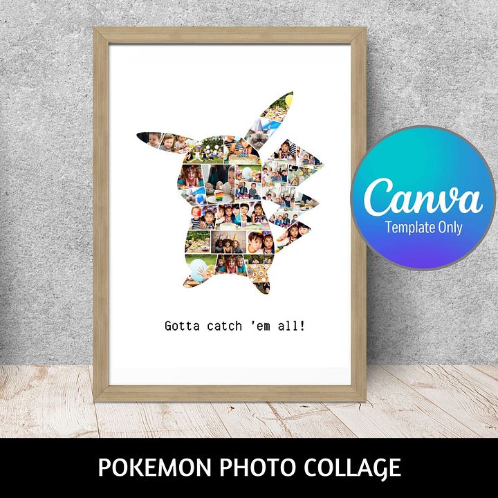 Pokemon Photo Collage Canva Template product image (1)