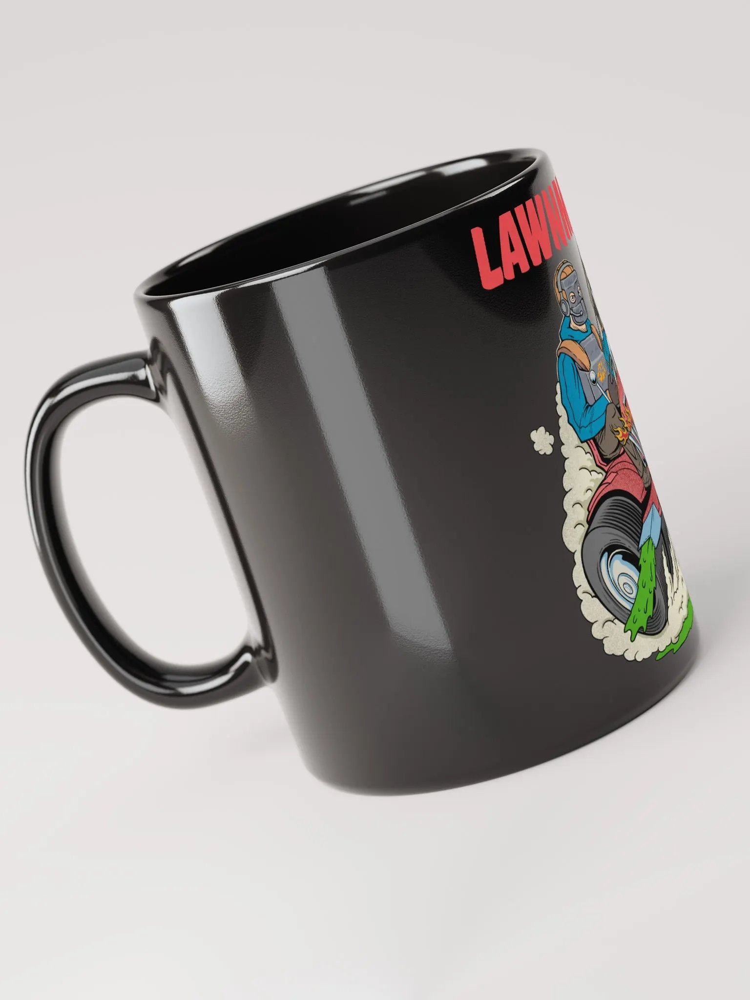 Lawnmower Mic | Glossy Mug product image (4)