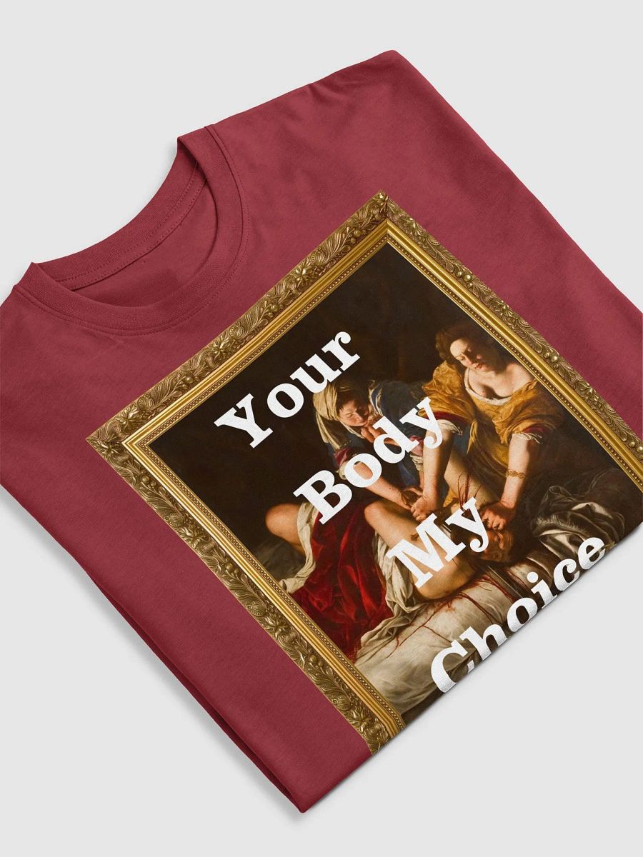 Judith Slaying Your Body My Choice Framed Heavyweight T-Shirt product image (19)