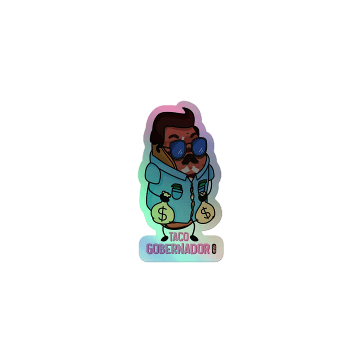 Taco Gobernador - Sticker (Holographic Kiss Cut) product image (1)