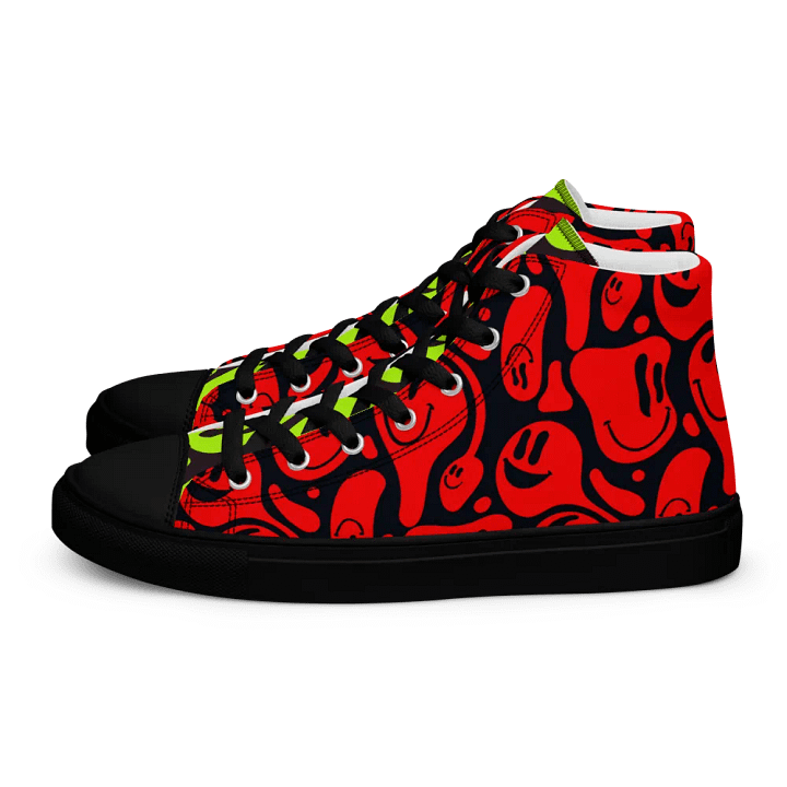 Women's High Top Canvas Shoes : 'Smile 2' product image (1)
