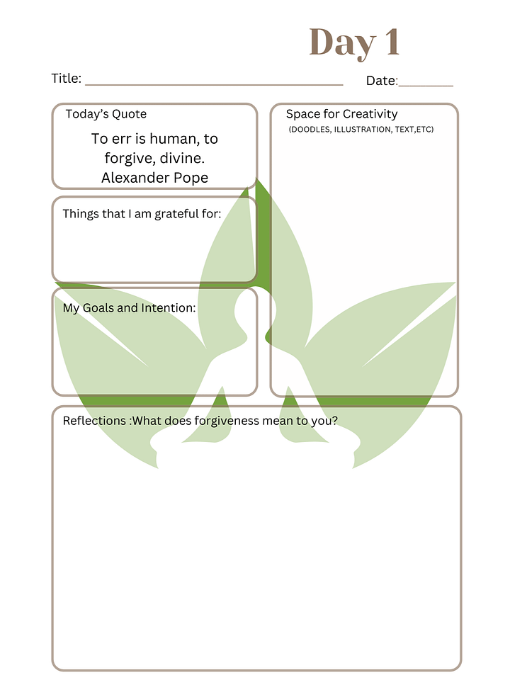 30-Day Forgiveness Journal A Journey of Healing and Growth product image (2)