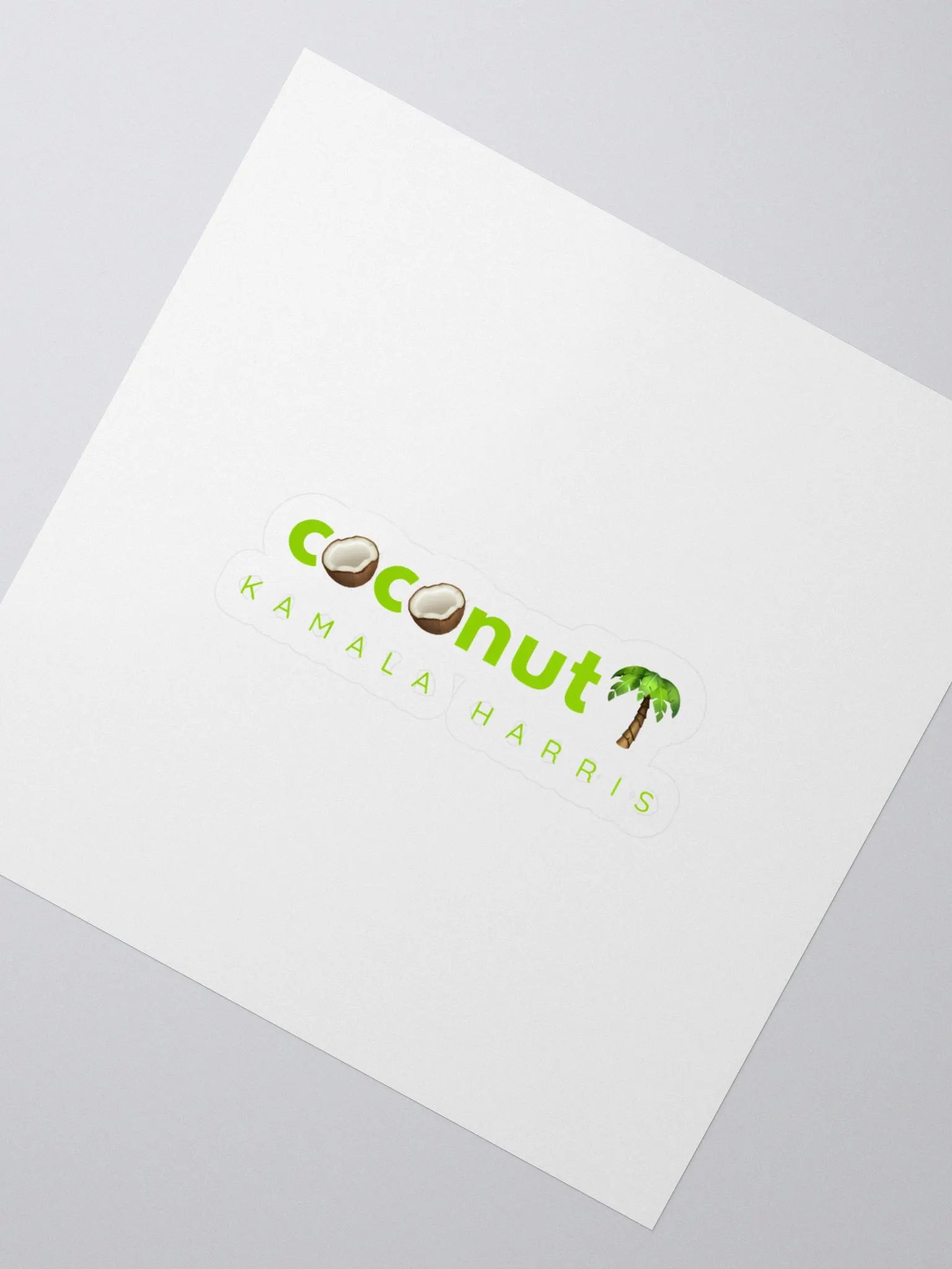 Coconut-themed Kiss Cut Stickers product image (2)