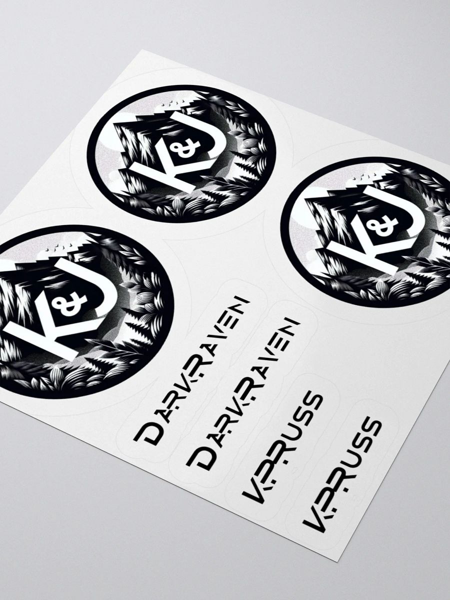 Monochromatic Mountain Kiss Cut Stickers Set product image (9)