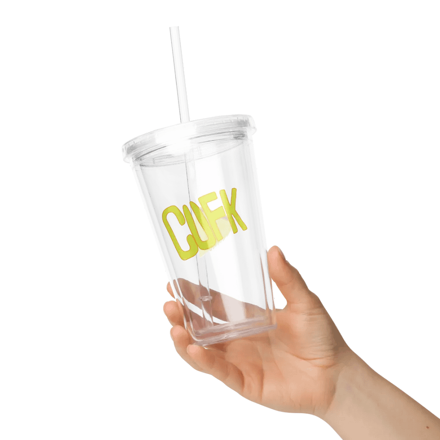 CUFK Pizza Double Wall Clear Plastic Tumbler (16oz.) product image (9)
