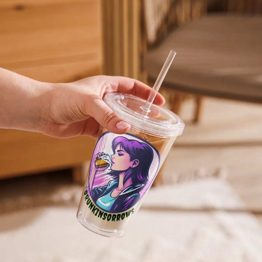Double Wall Clear Plastic Tumbler (16 oz) product image (9)